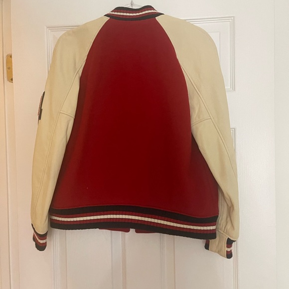 Coach • Varsity Wool & Leather Rocket Ship Patch Bomber Jacket US 8 RARE EUC - Picture 4 of 6